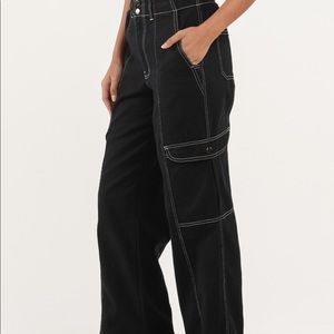 RSQ Womens Smock Waist Loose Cargo Pants